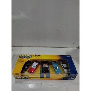NIP Jada Bigtime Muscle 1:64 Die Cast 5 Deep Pack (Camaro Mustang Falcon Cobra)